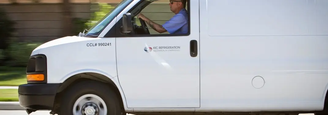 KIC Refrigeration service vehicle serving Yuma area